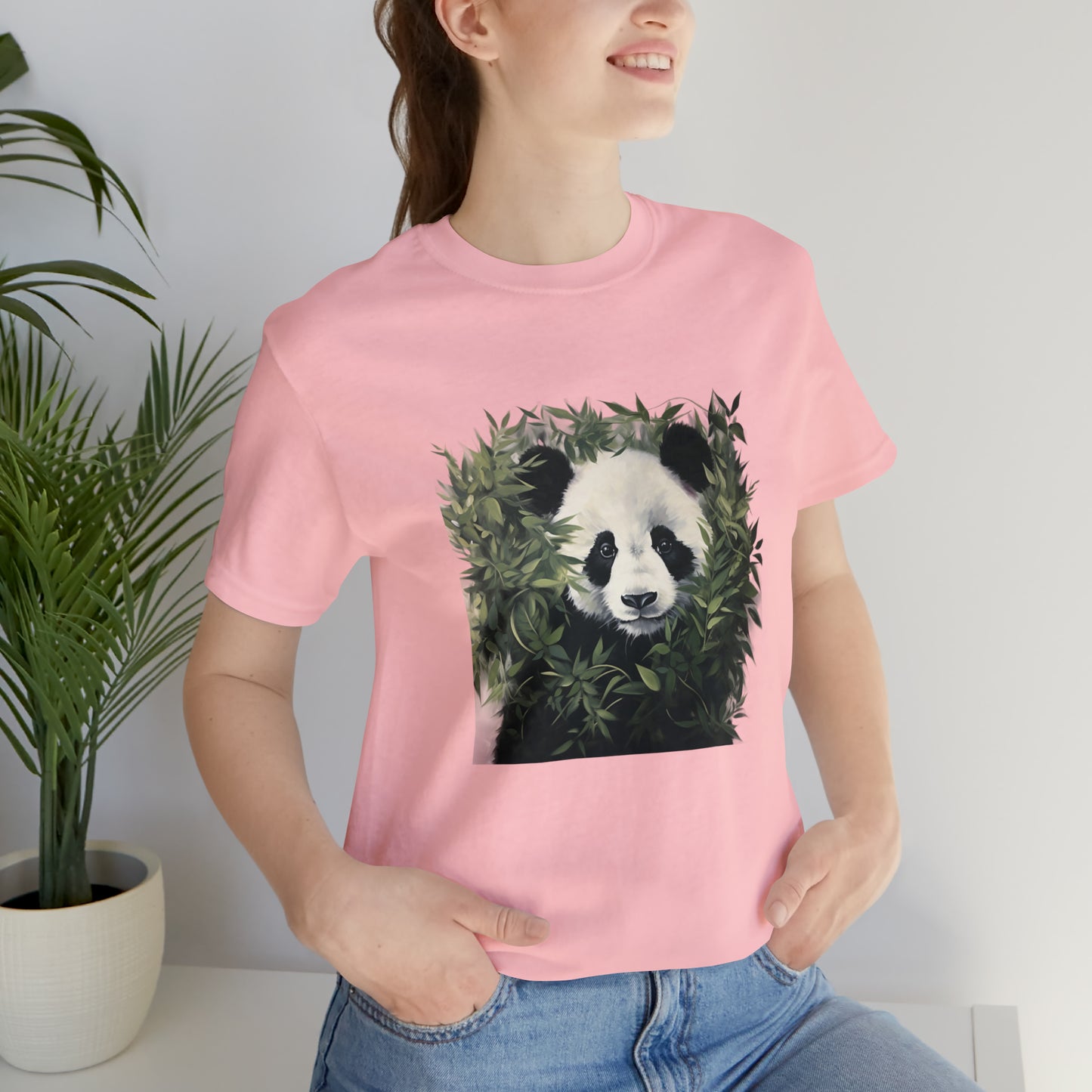 Panda Print Short Sleeve Tee