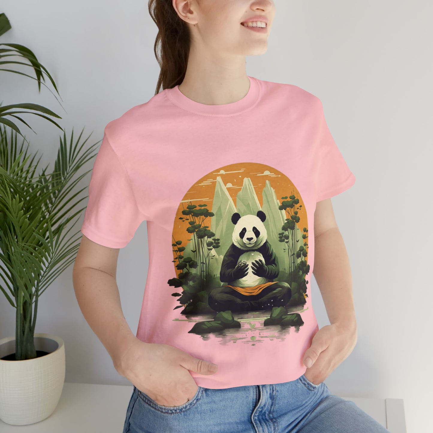 Panda Poses: The Unisex Jersey Short Sleeve Tee