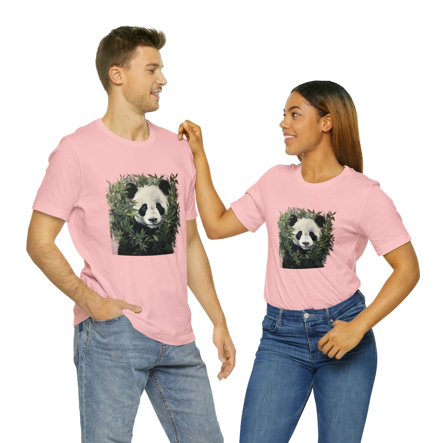 Panda Print Short Sleeve Tee