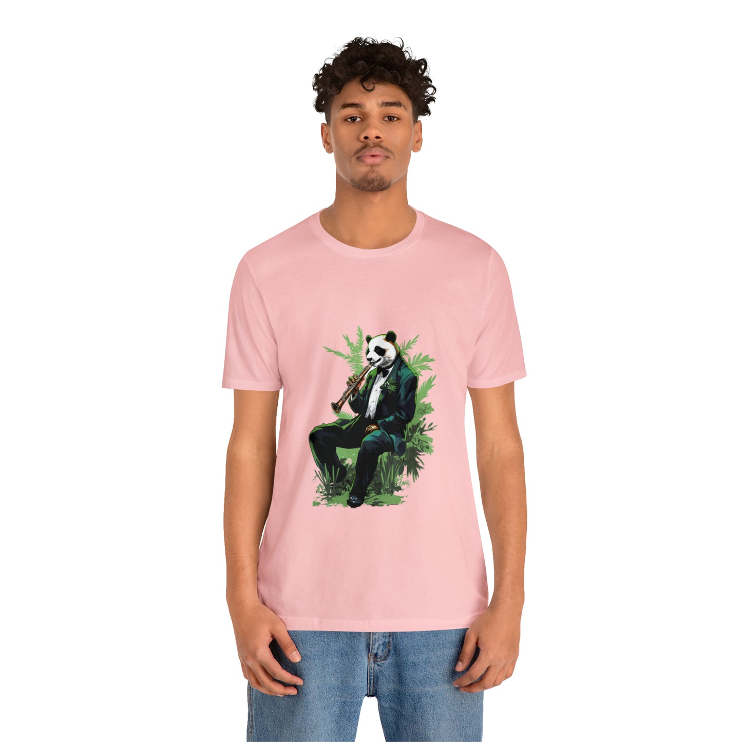 Panda Sax Unisex Jersey Tee