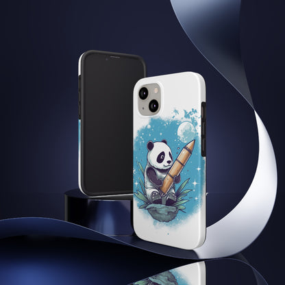 Panda in Space Phone Case