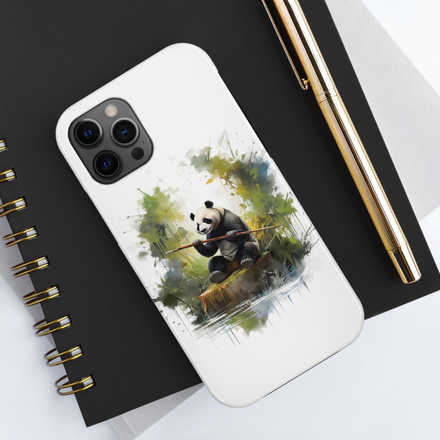 Tough Phone Cases with a Bamboo Forest Masterpiece Print