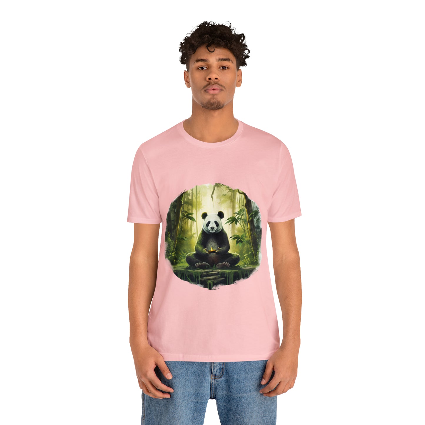 Panda Print Yoga Tee