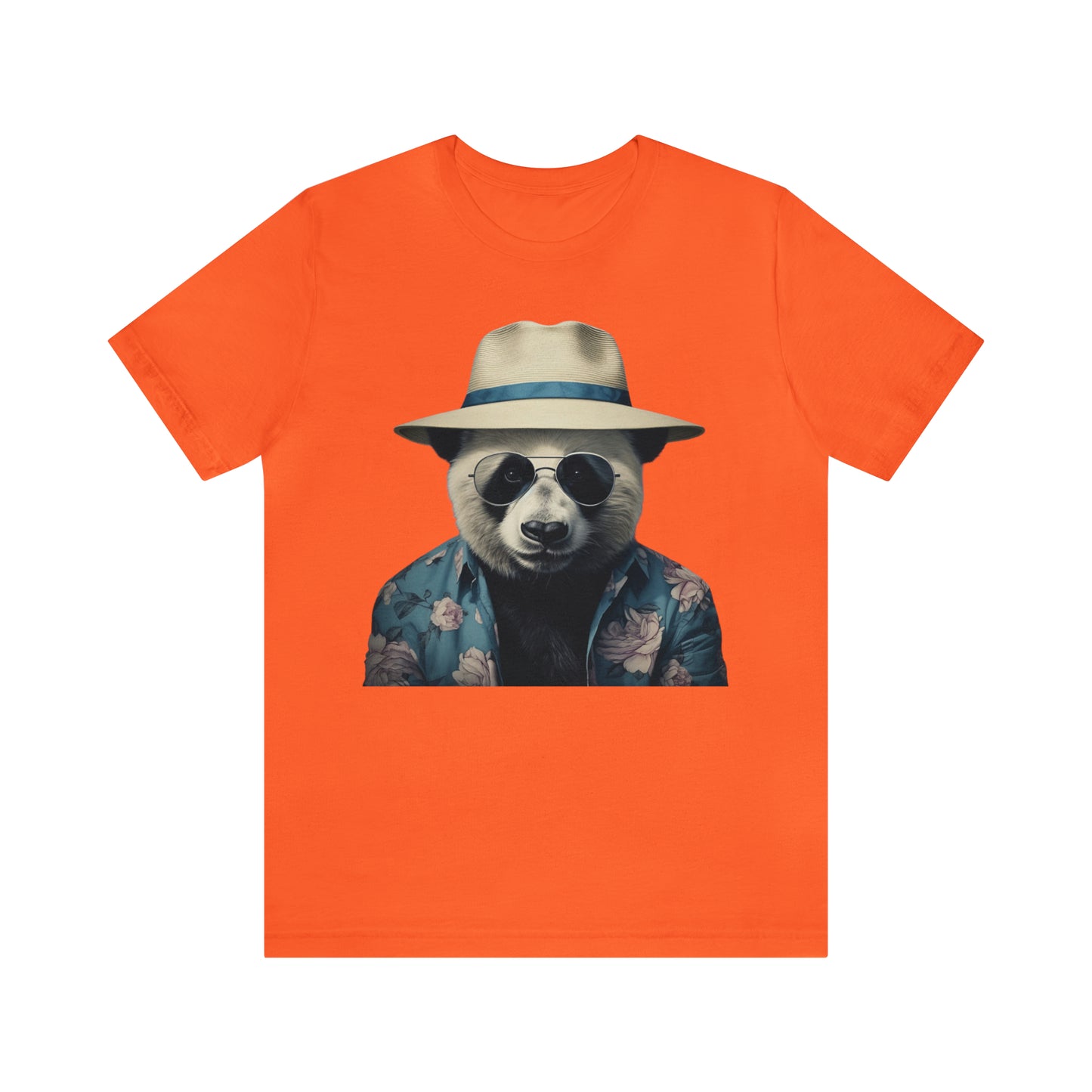 Panda Print Tee with Panda Wearing Sunglasses