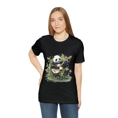 Panda Serenade: A Unisex Jersey Short Sleeve Tee