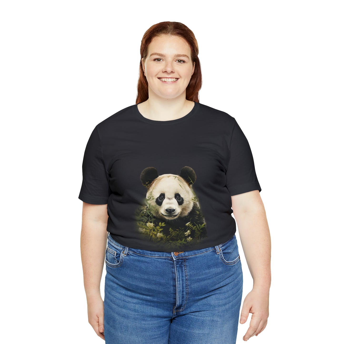 Panda Print Tee with Artistic Touch