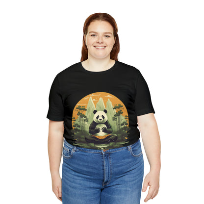 Panda Poses: The Unisex Jersey Short Sleeve Tee