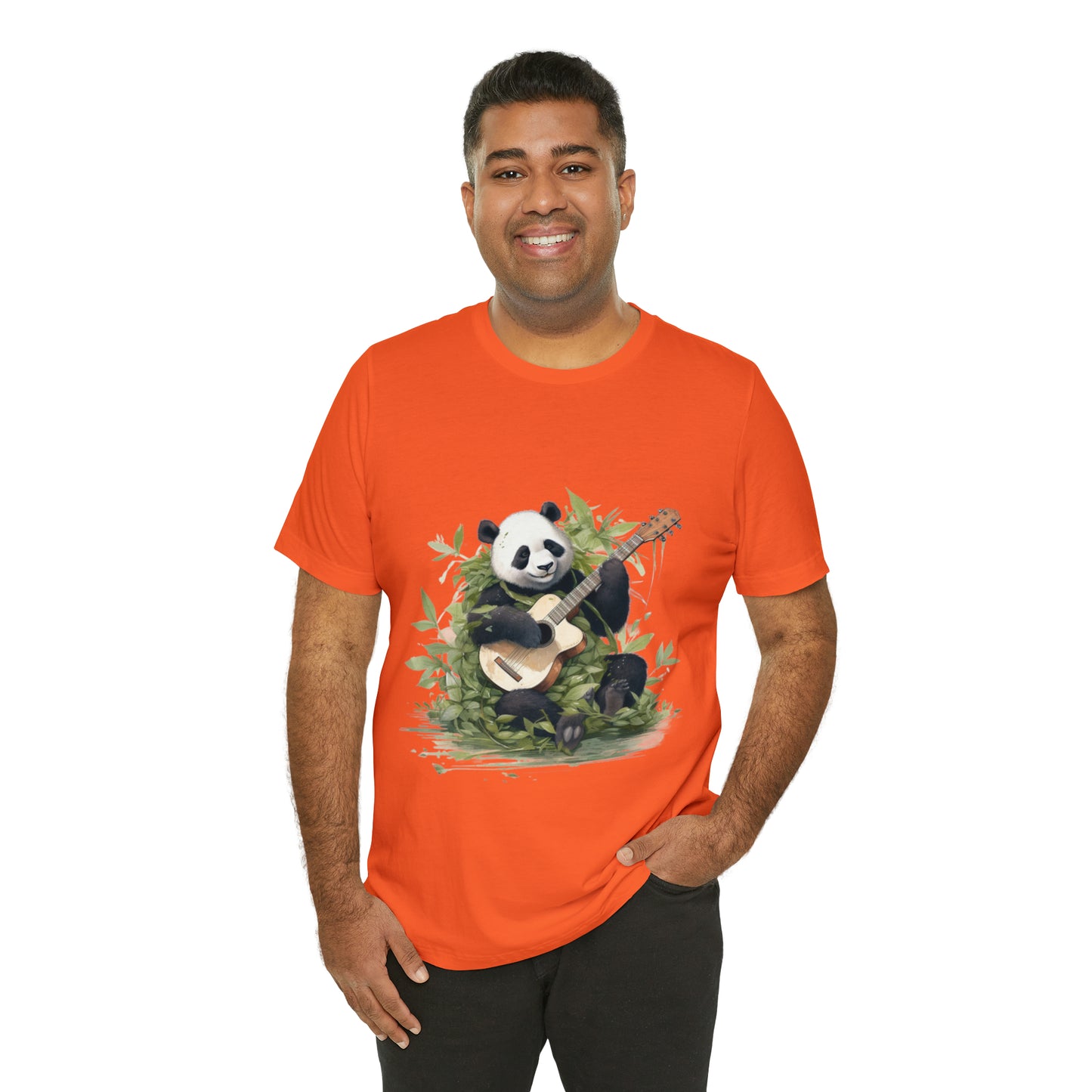 Panda Serenade: A Unisex Jersey Short Sleeve Tee