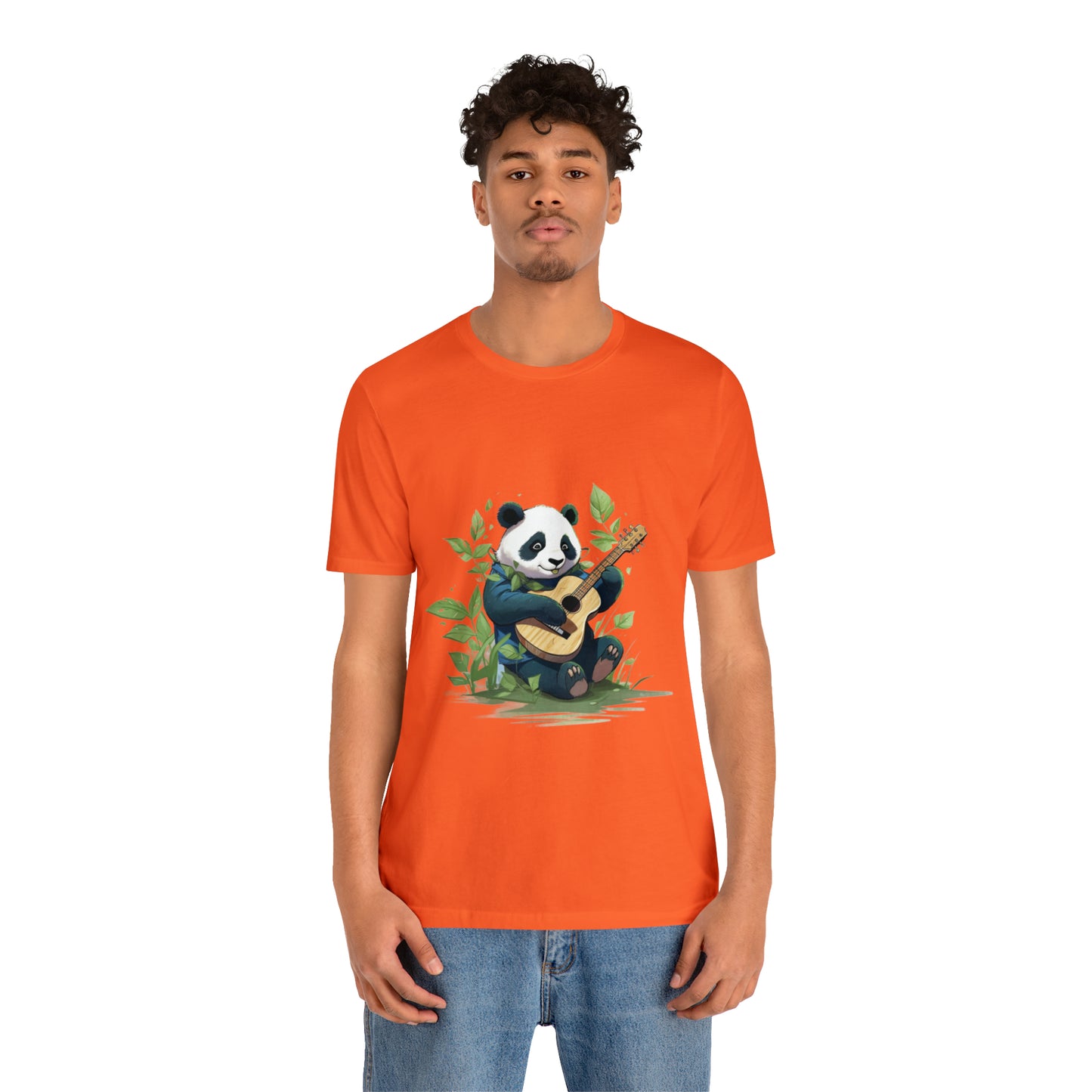 Panda Serenade: Unisex Jersey Short Sleeve Tee