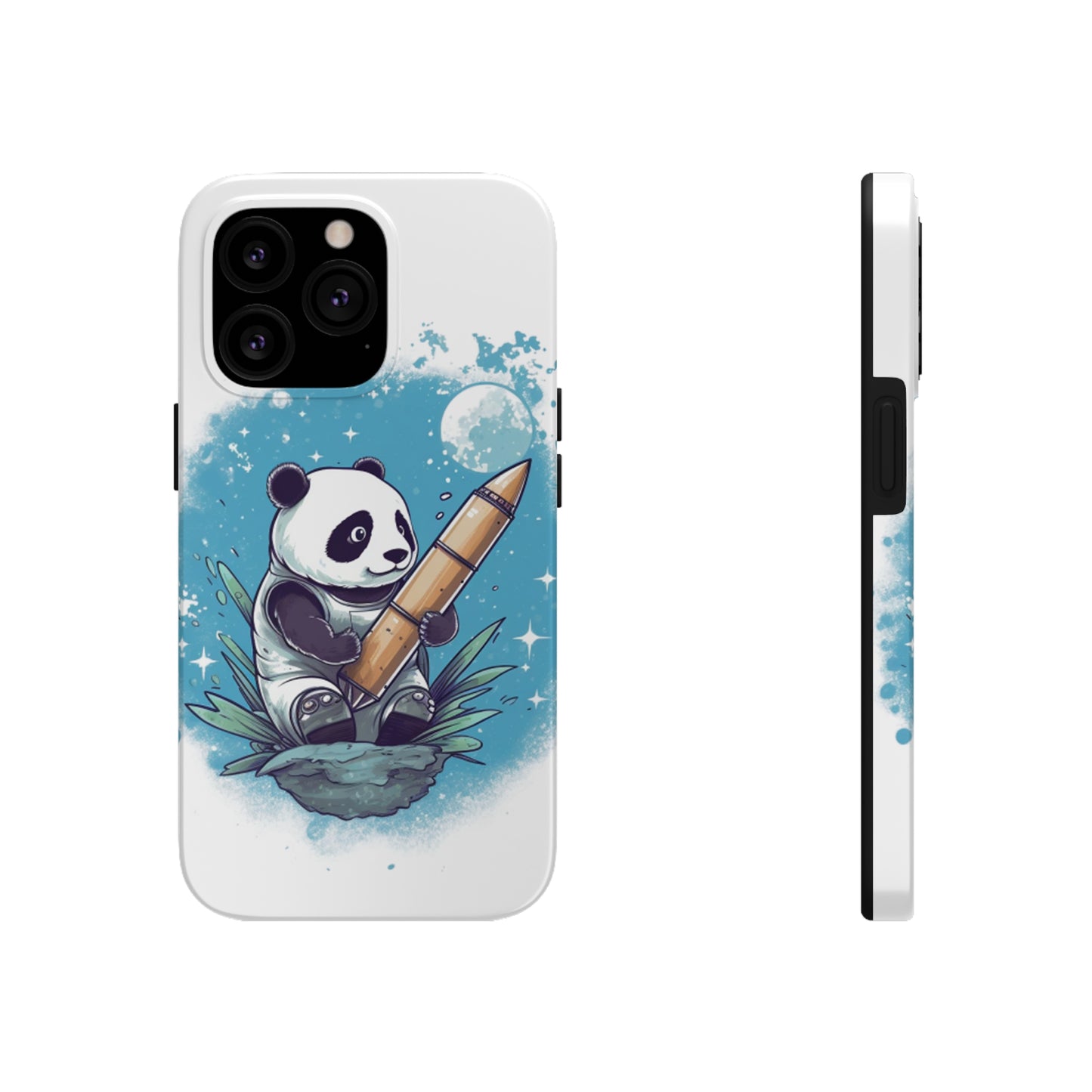 Panda in Space Phone Case