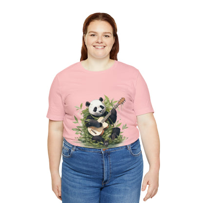 Panda Serenade: A Unisex Jersey Short Sleeve Tee