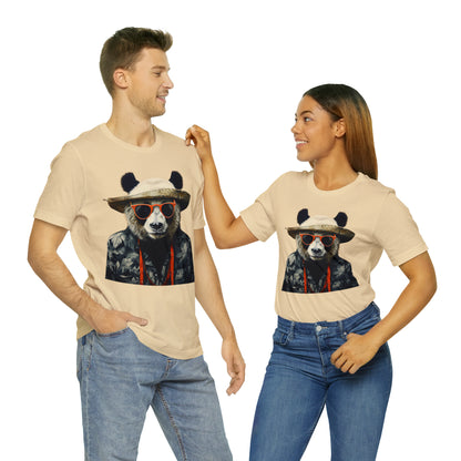 Panda Print Unisex Jersey Tee