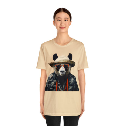 Panda Print Unisex Jersey Tee