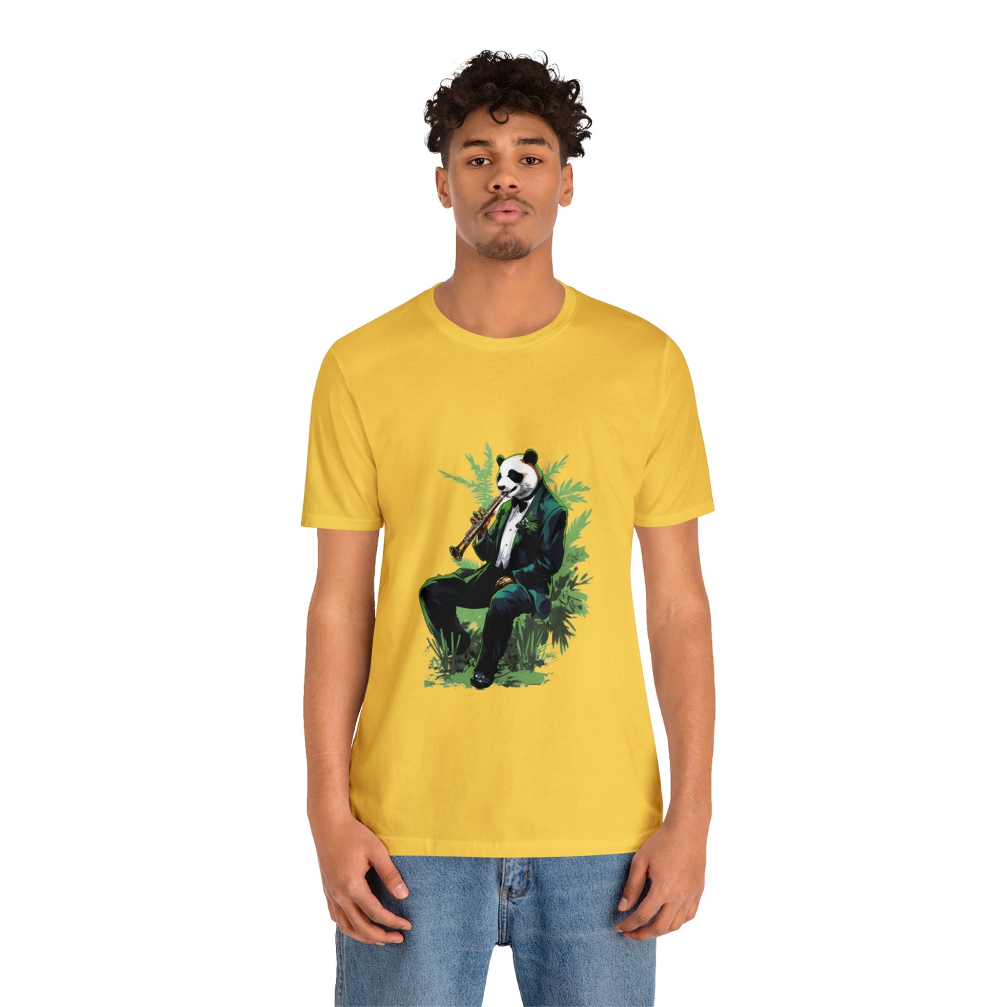 Panda Sax Unisex Jersey Tee