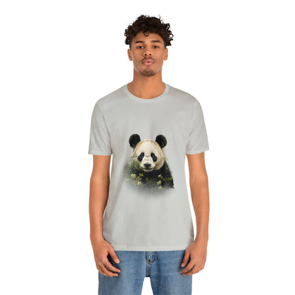 Panda Print Tee with Artistic Touch