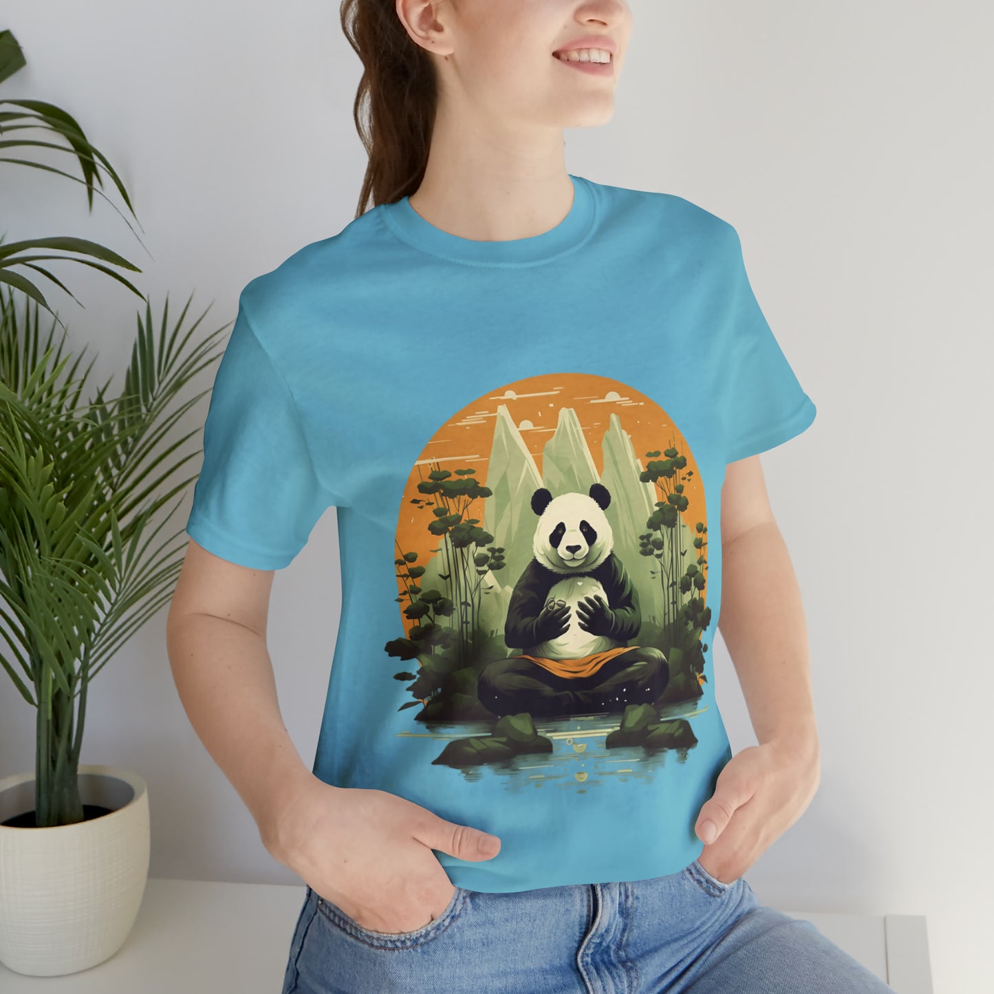 Panda Poses: The Unisex Jersey Short Sleeve Tee