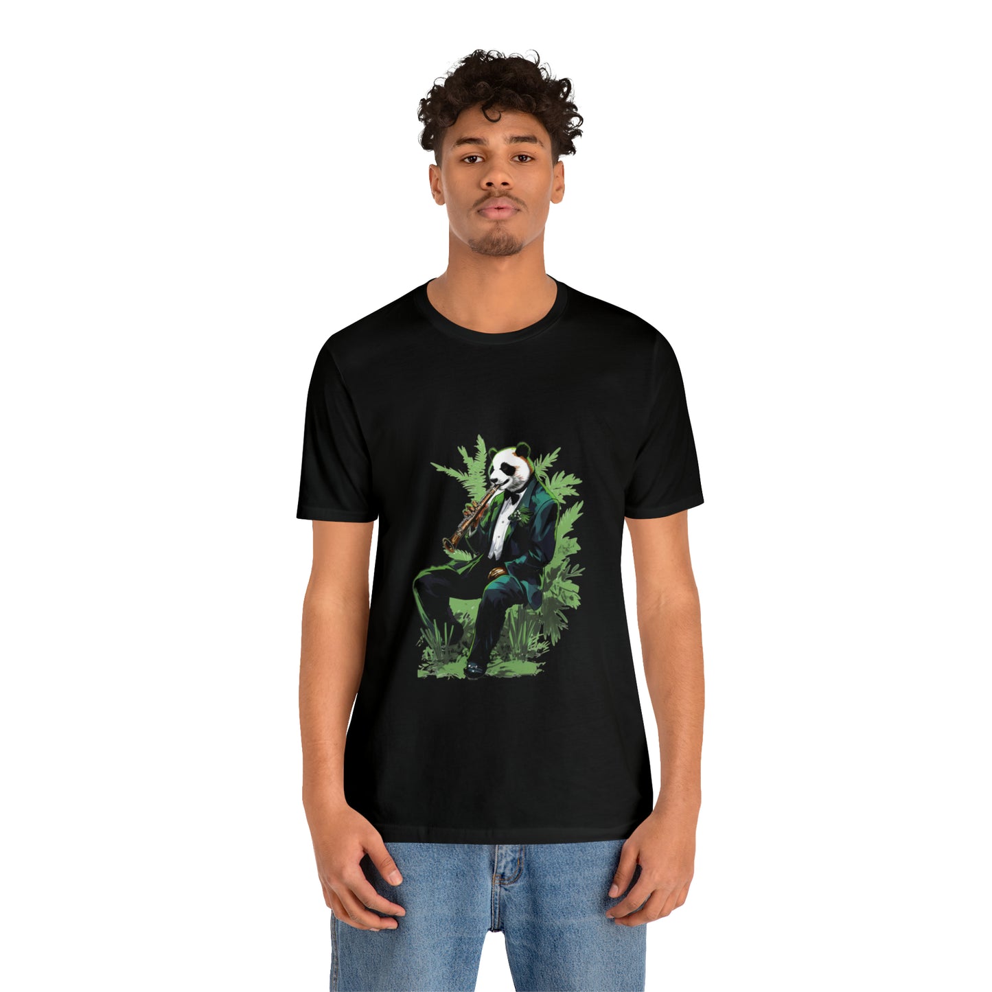 Panda Sax Unisex Jersey Tee