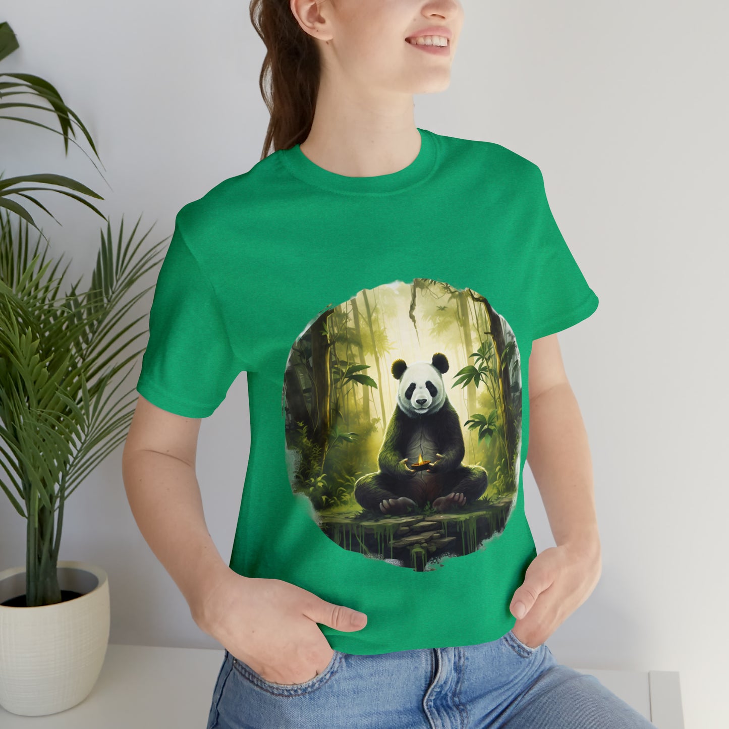 Panda Print Yoga Tee