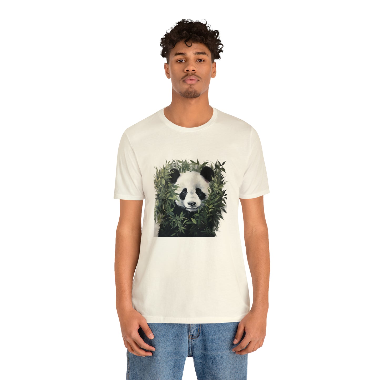 Panda Print Short Sleeve Tee