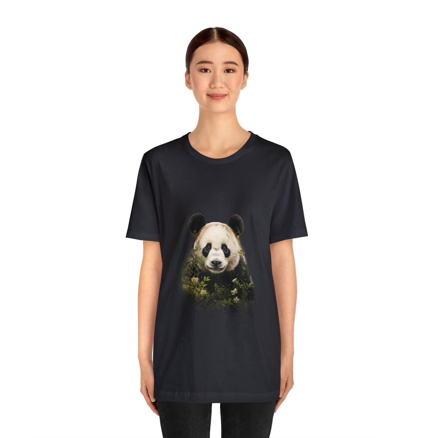 Panda Print Tee with Artistic Touch