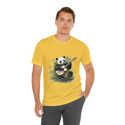 Panda Serenade: A Unisex Jersey Short Sleeve Tee