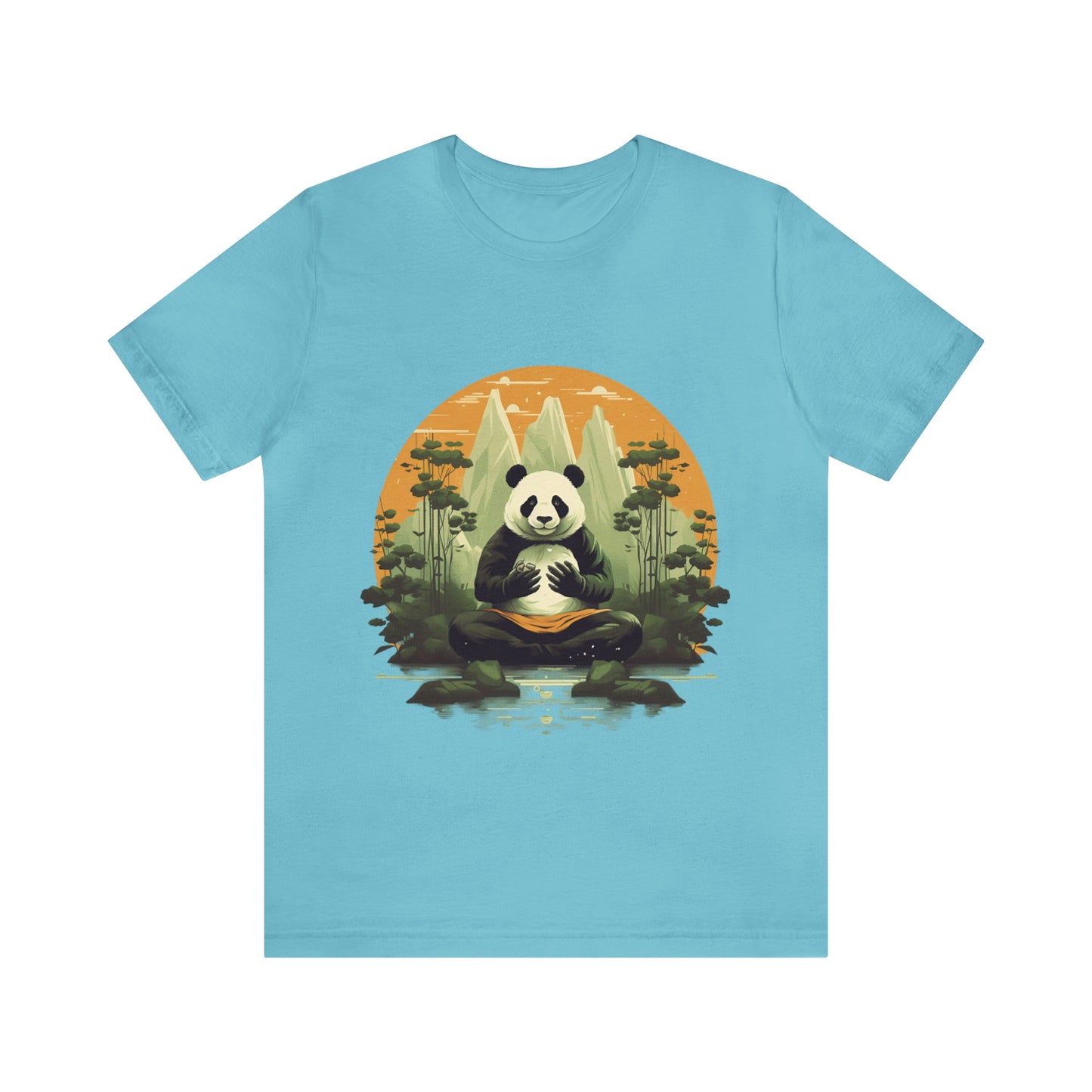 Panda Poses: The Unisex Jersey Short Sleeve Tee