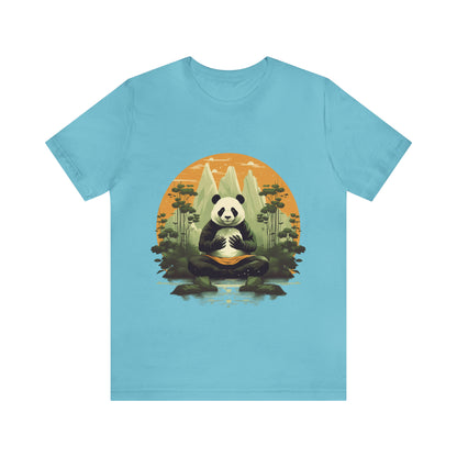 Panda Poses: The Unisex Jersey Short Sleeve Tee