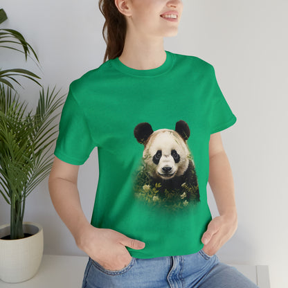 Panda Print Tee with Artistic Touch