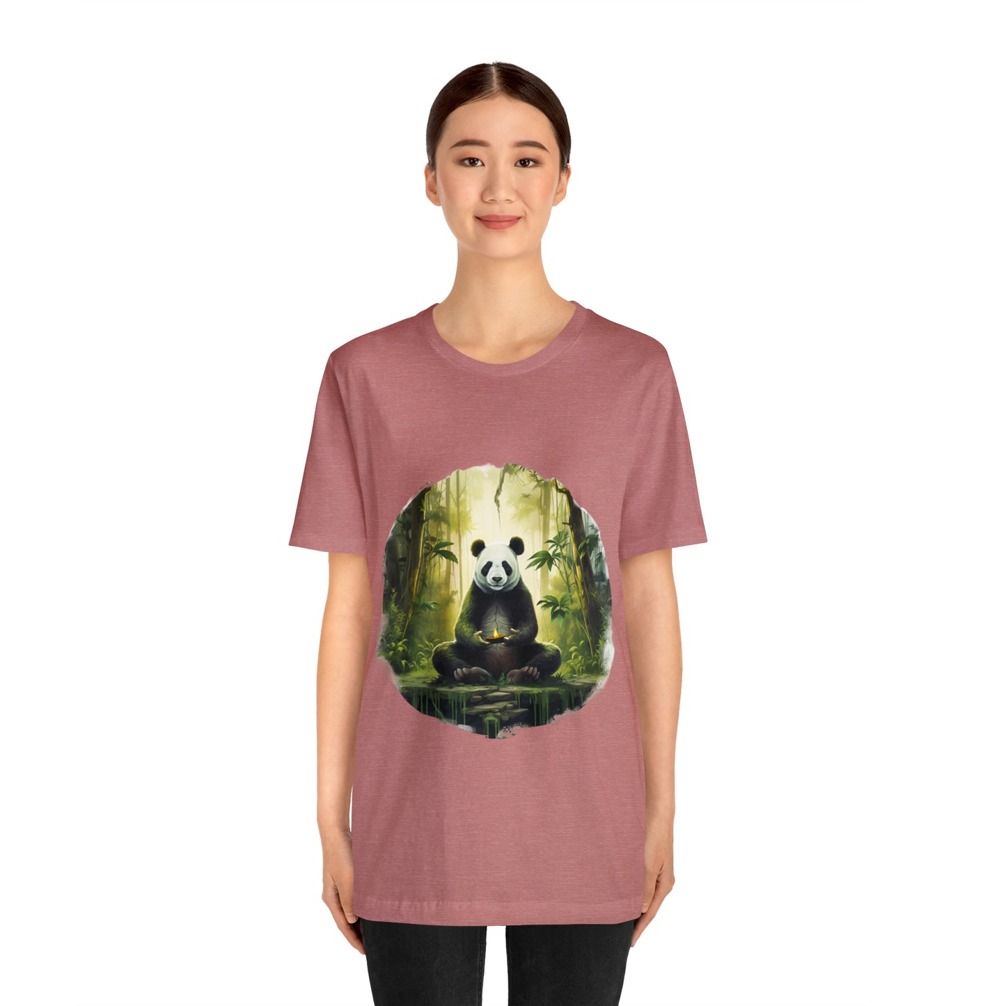 Panda Print Yoga Tee