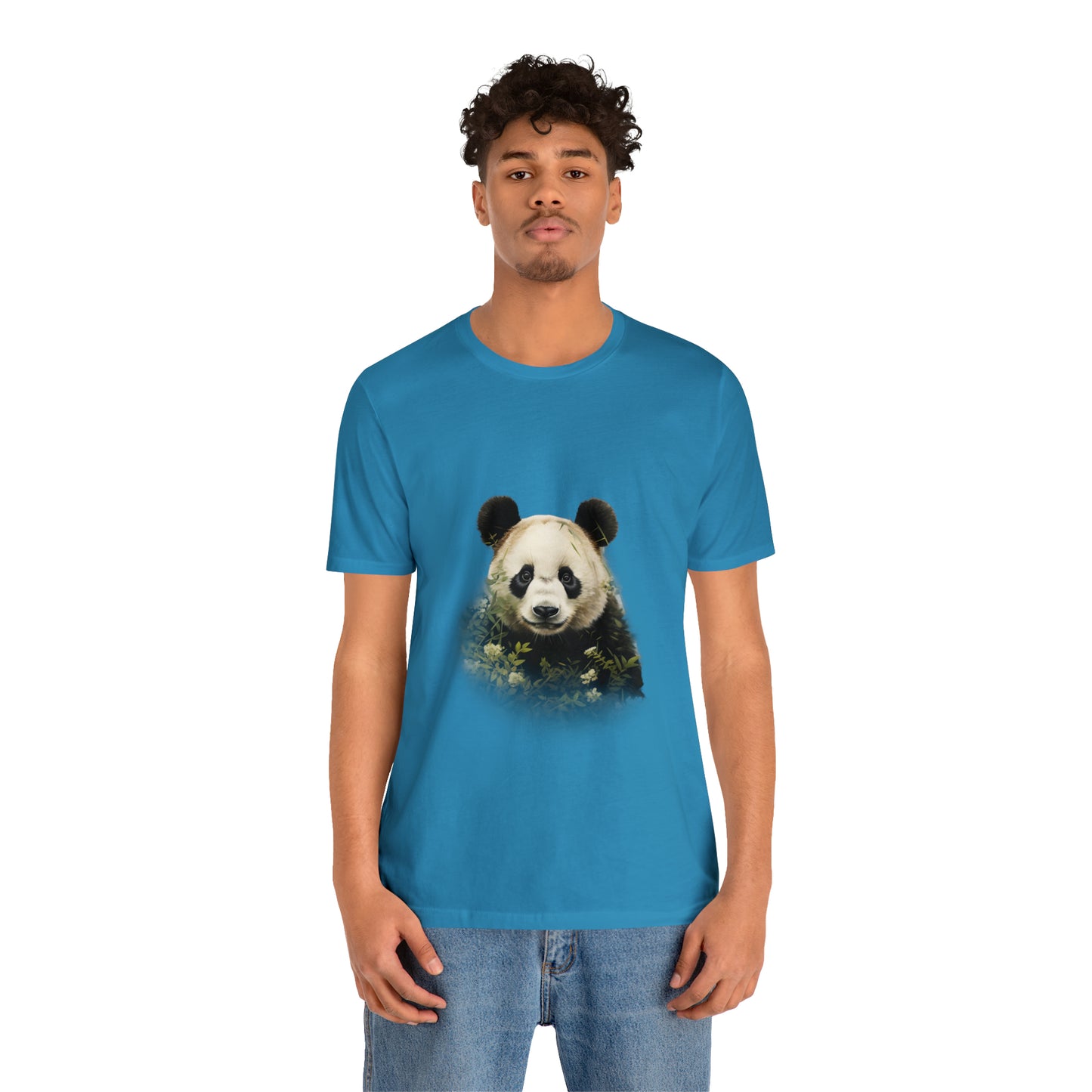 Panda Print Tee with Artistic Touch