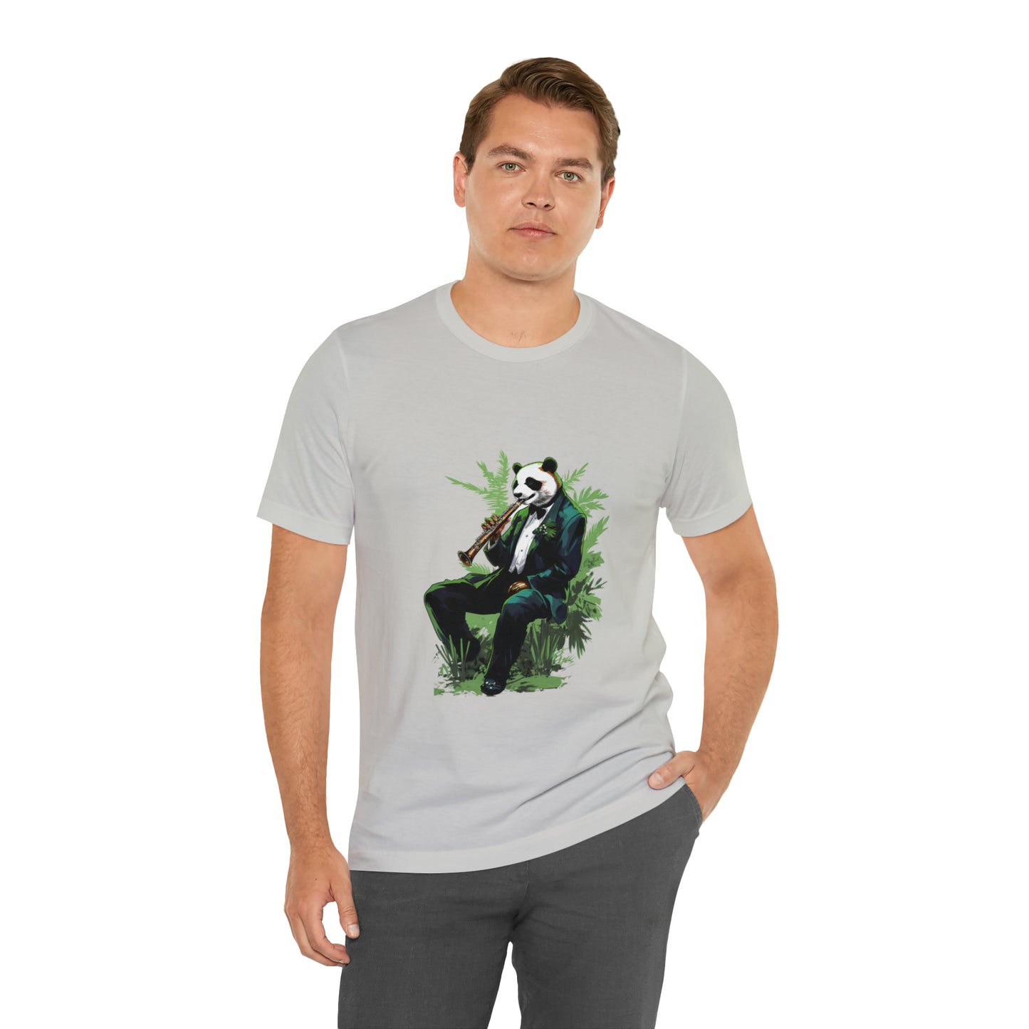 Panda Sax Unisex Jersey Tee