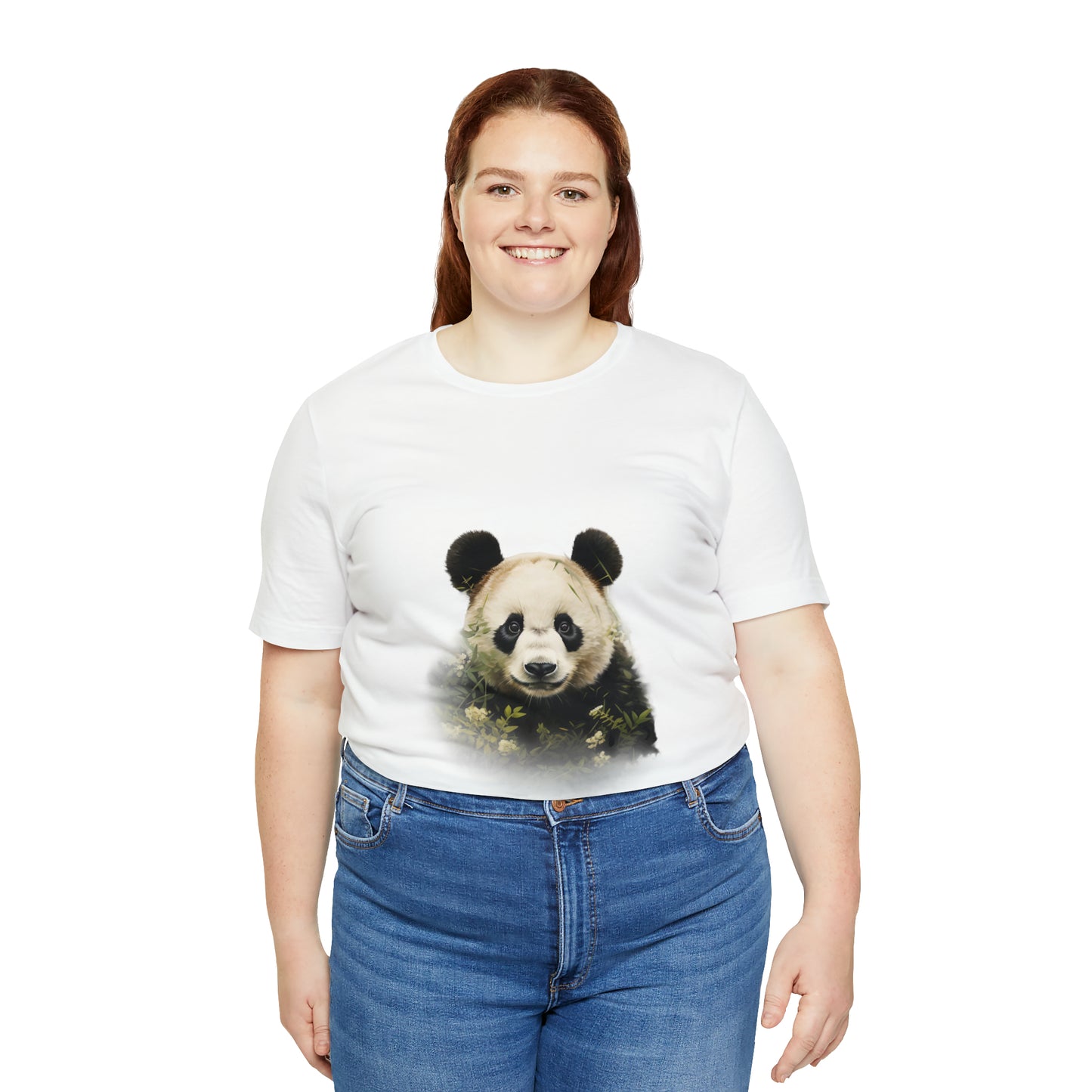 Panda Print Tee with Artistic Touch