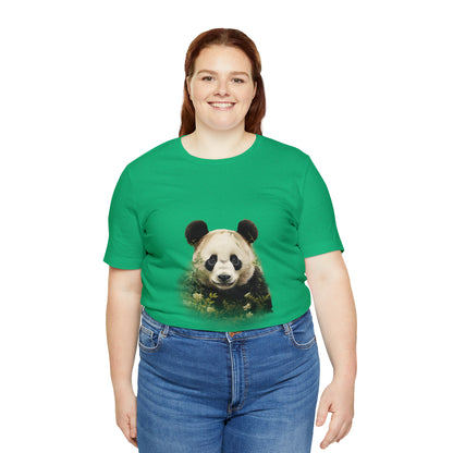 Panda Print Tee with Artistic Touch