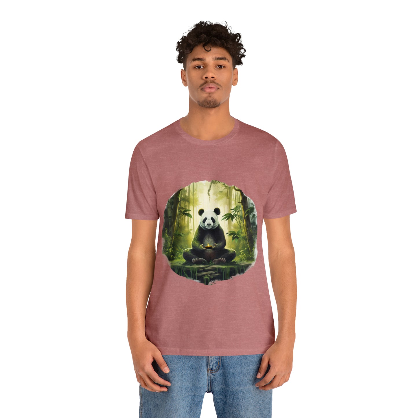 Panda Print Yoga Tee