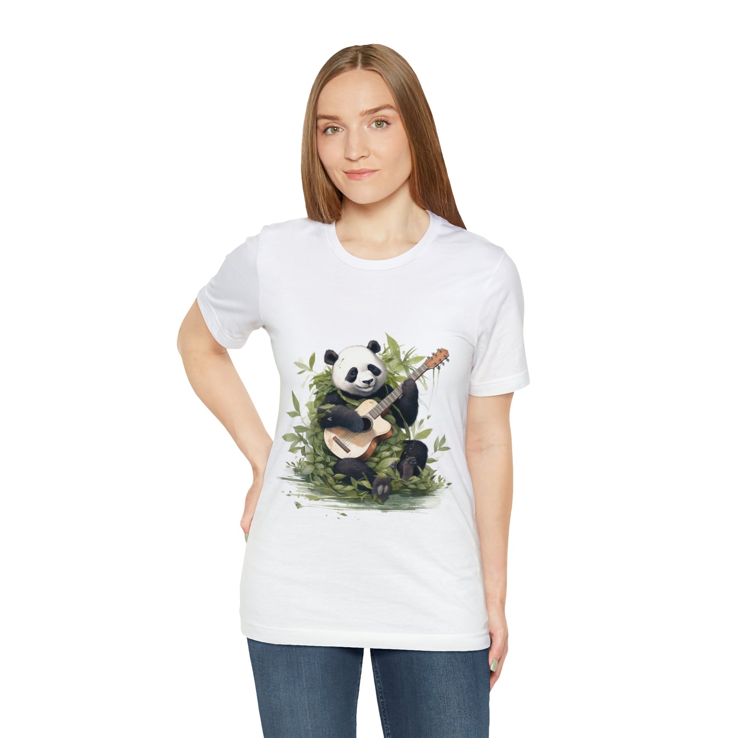 Panda Serenade: A Unisex Jersey Short Sleeve Tee