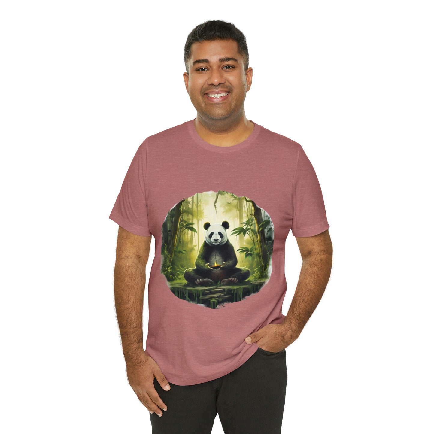 Panda Print Yoga Tee