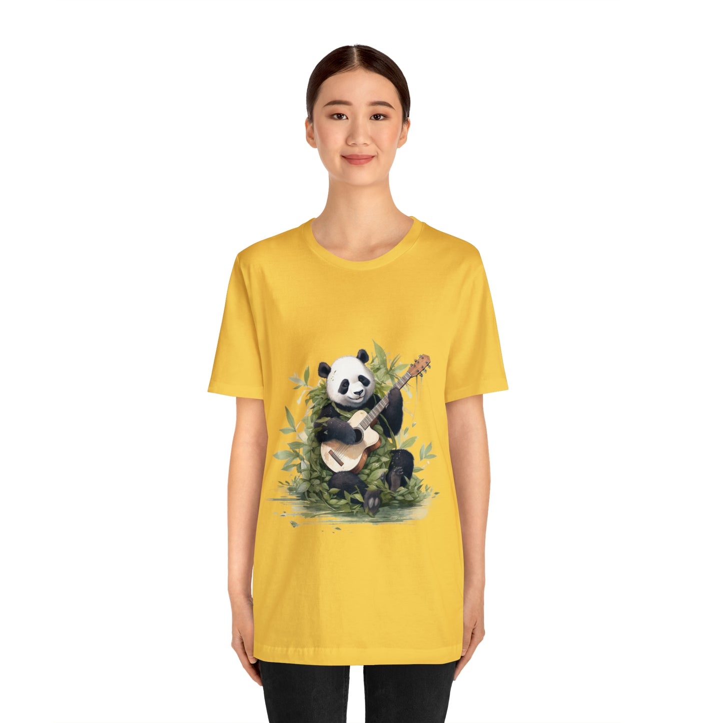 Panda Serenade: A Unisex Jersey Short Sleeve Tee