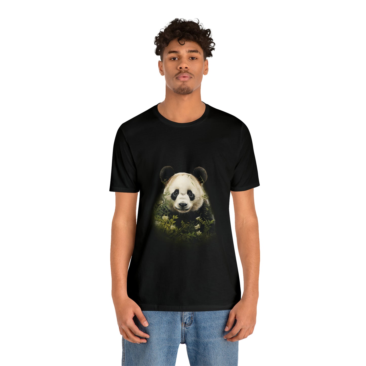 Panda Print Tee with Artistic Touch