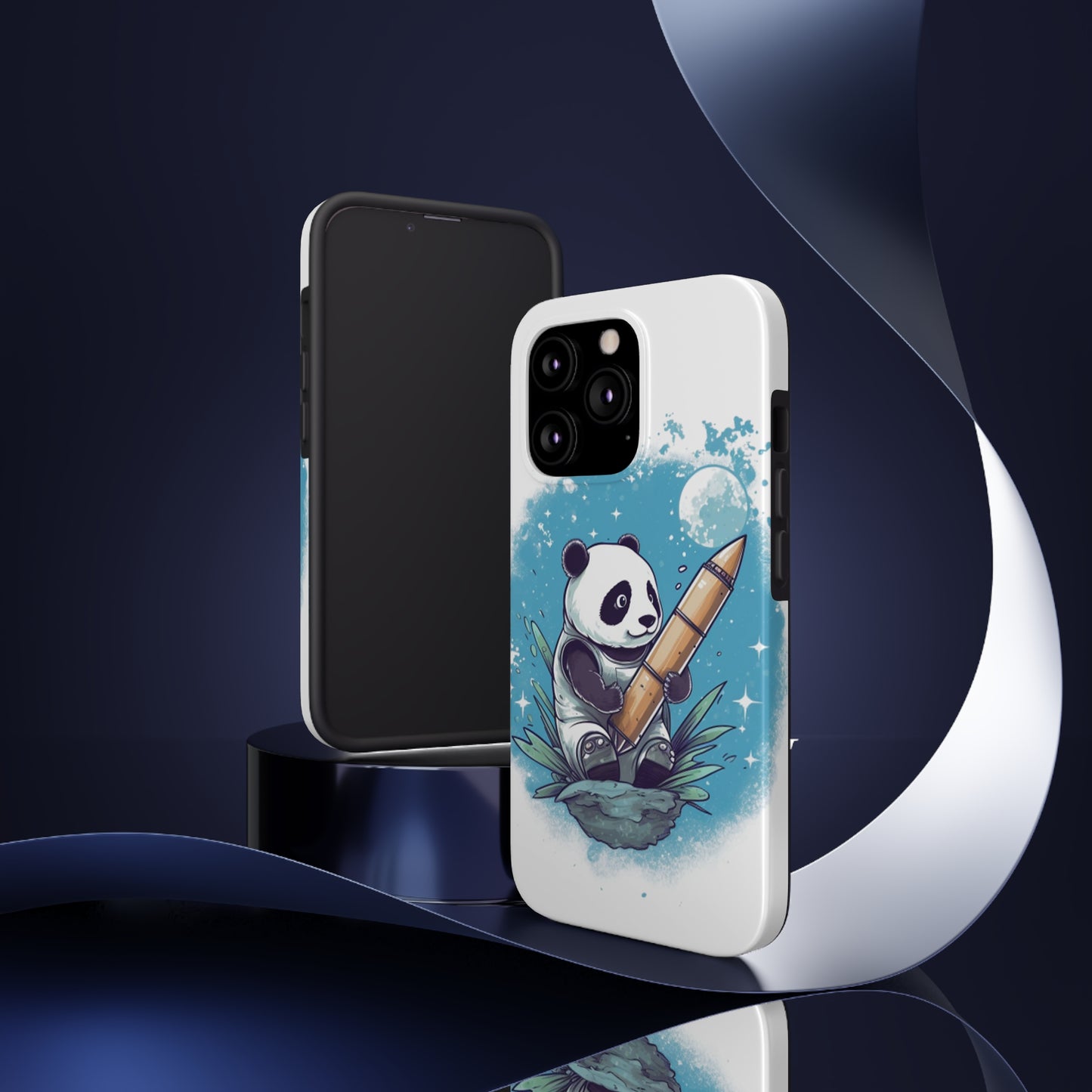 Panda in Space Phone Case