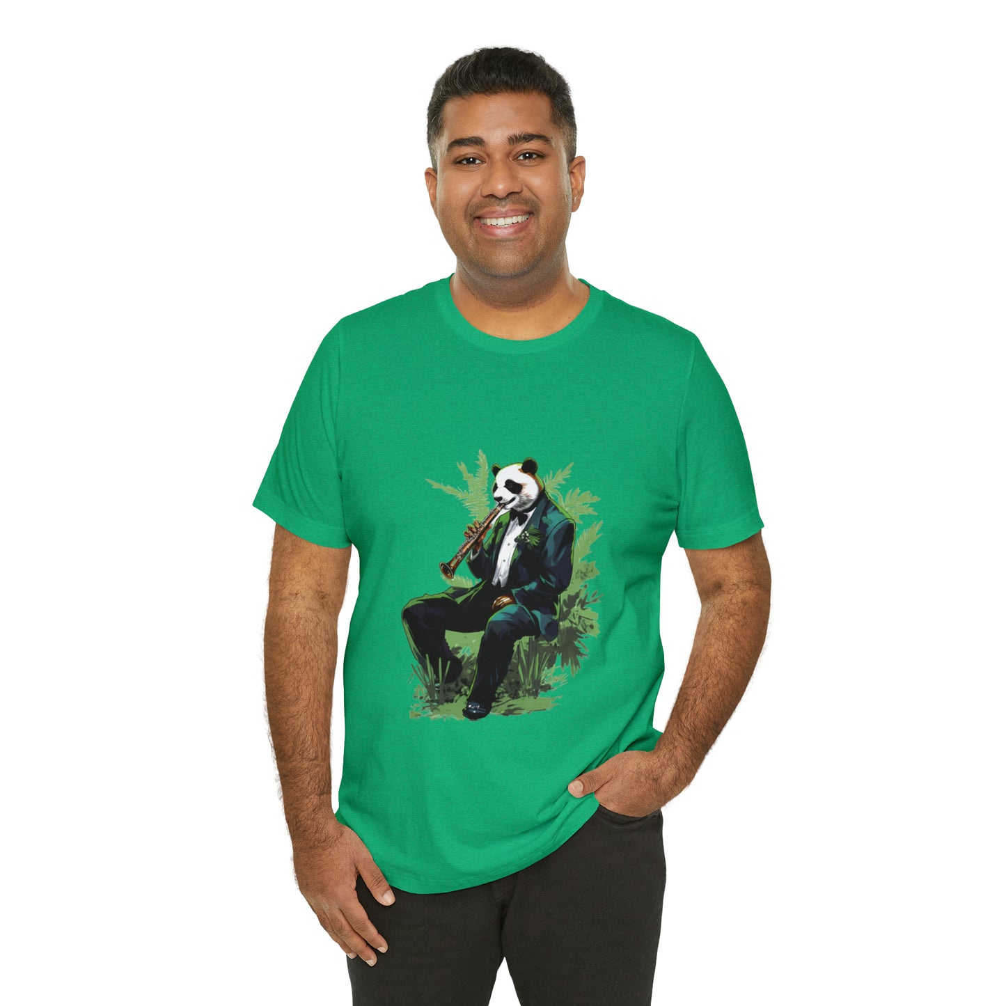 Panda Sax Unisex Jersey Tee