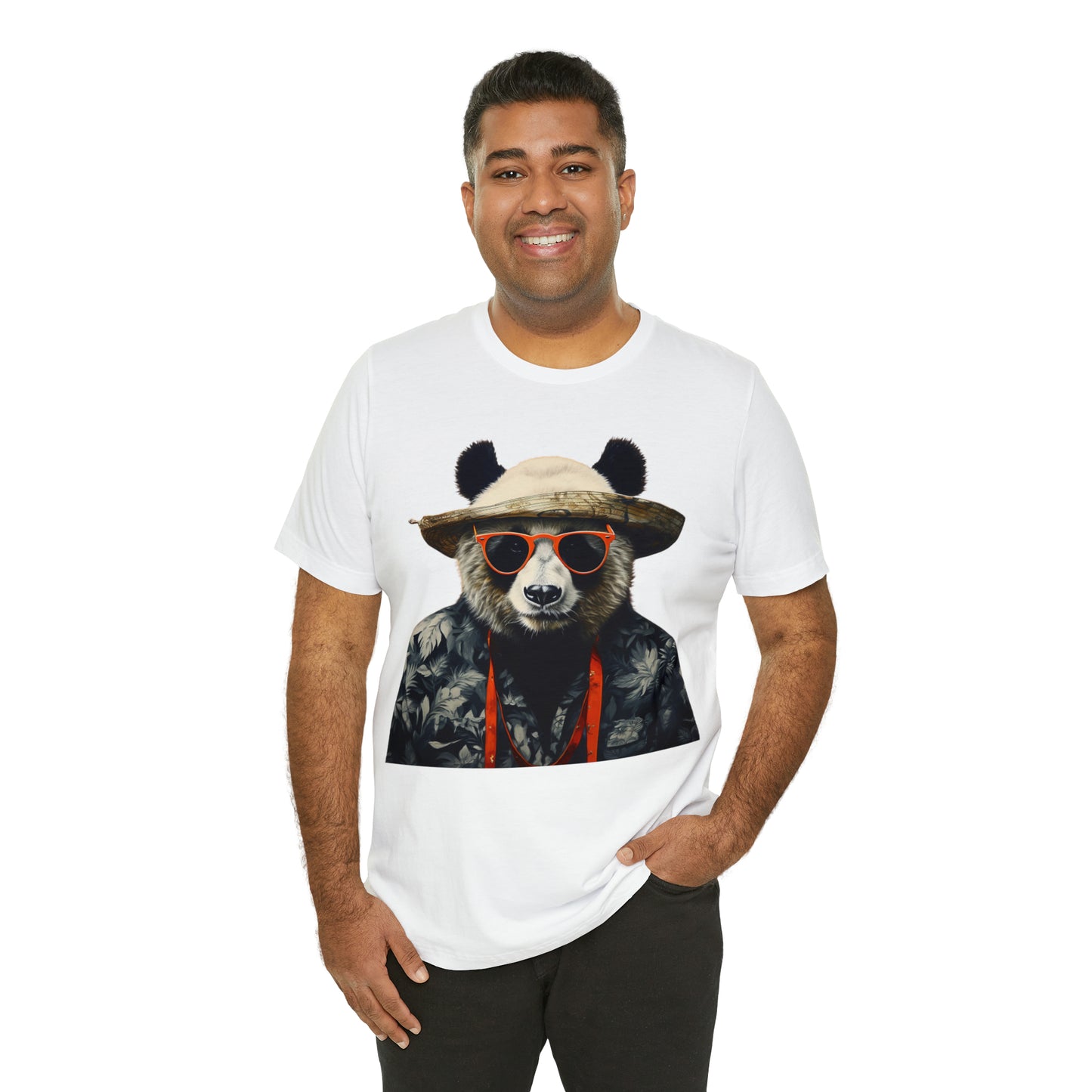 Panda Print Unisex Jersey Tee