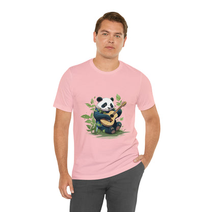 Panda Serenade: Unisex Jersey Short Sleeve Tee