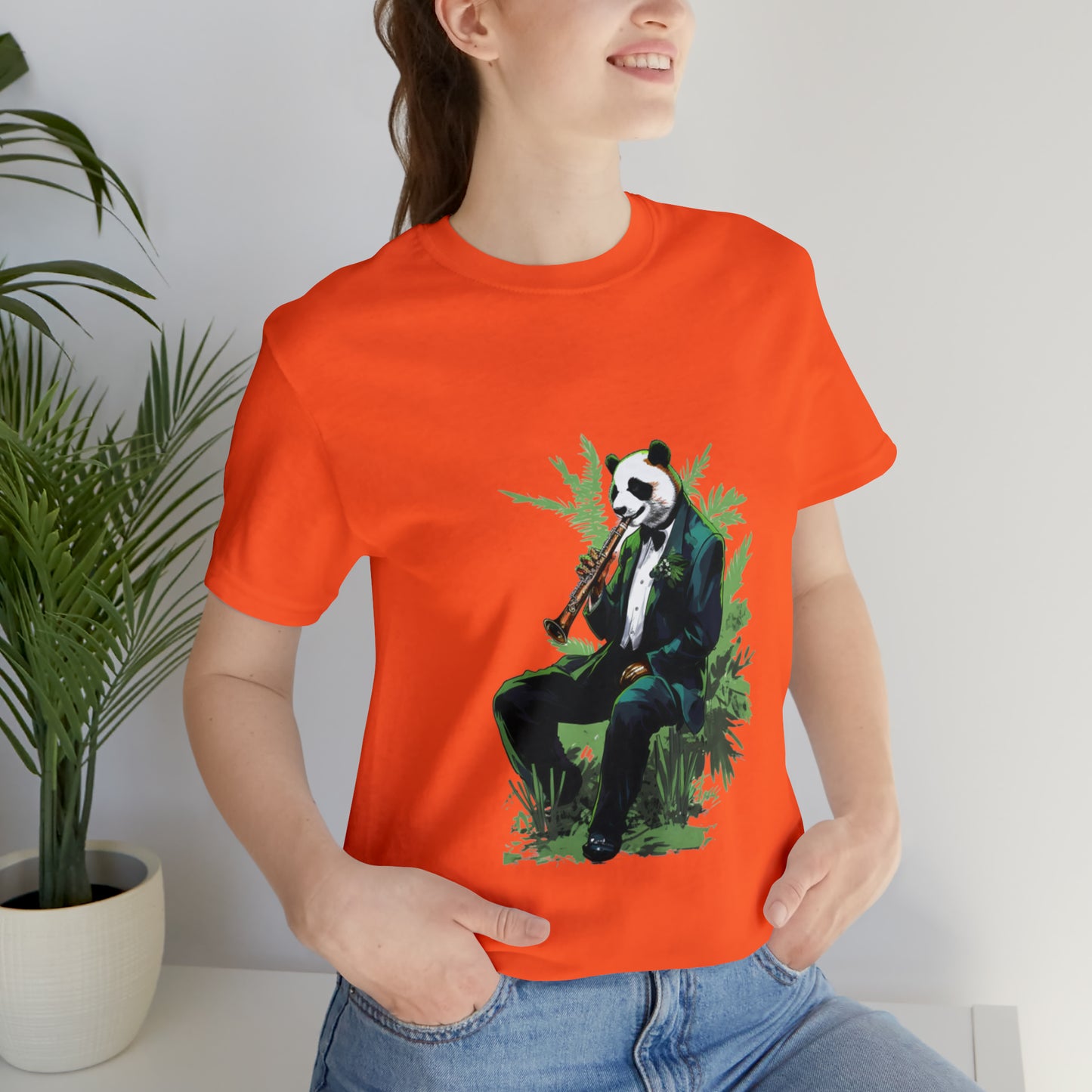 Panda Sax Unisex Jersey Tee