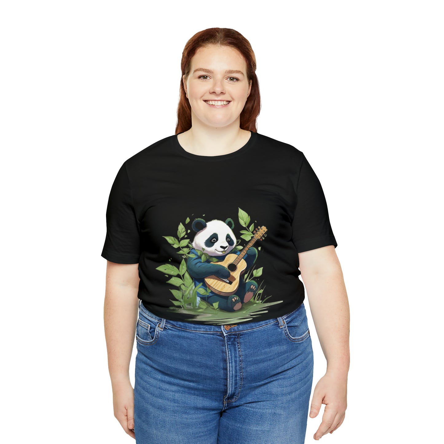 Panda Serenade: Unisex Jersey Short Sleeve Tee