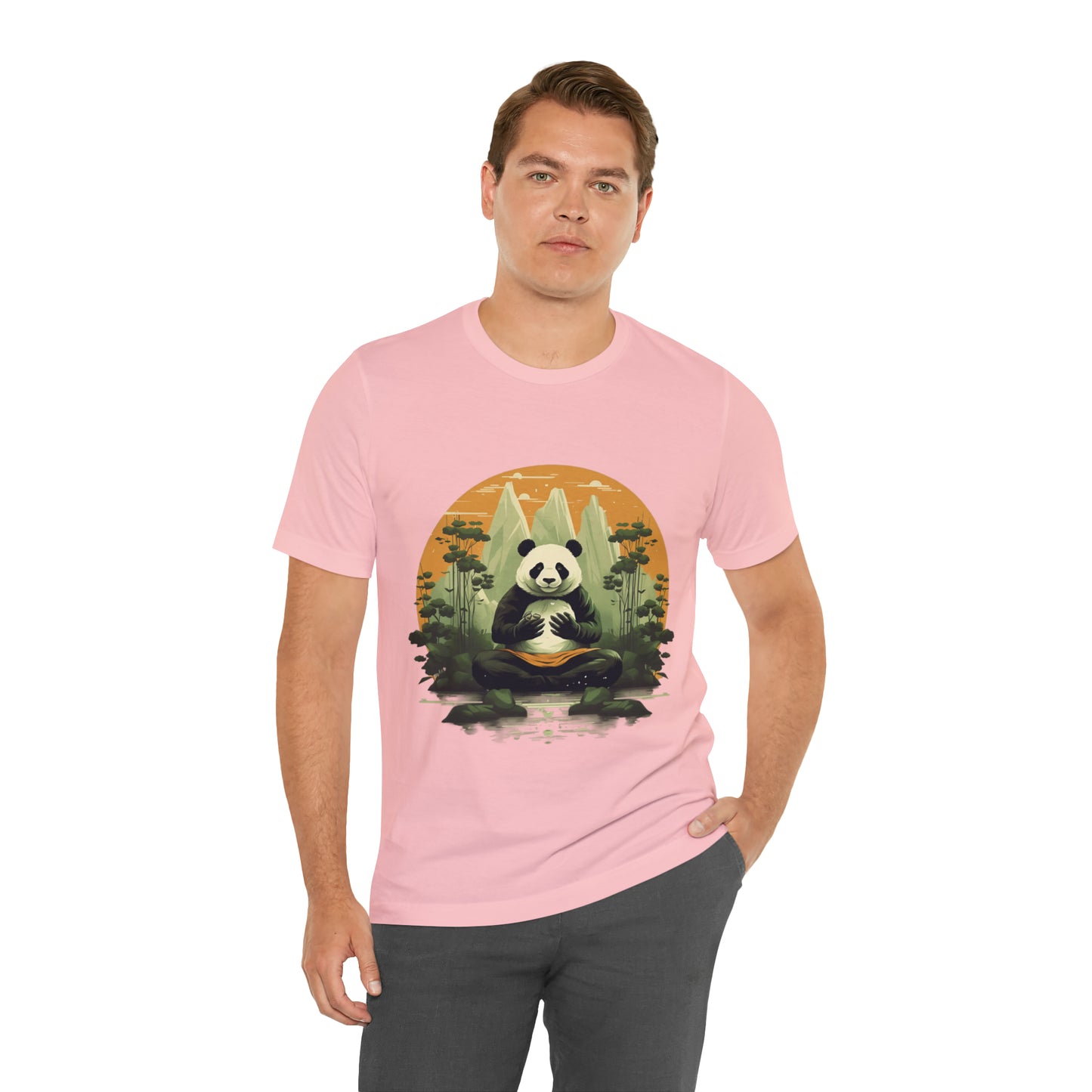 Panda Poses: The Unisex Jersey Short Sleeve Tee