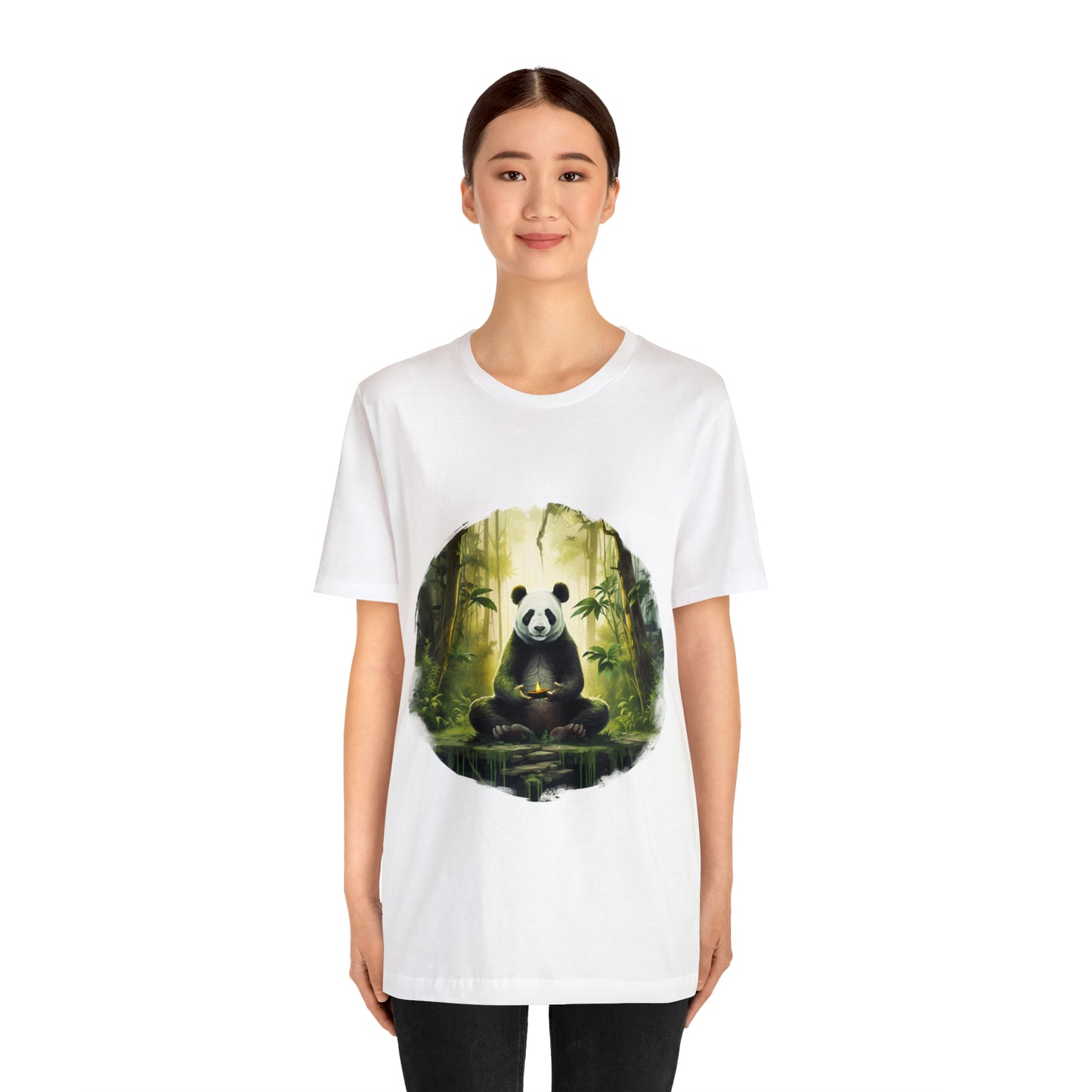 Panda Print Yoga Tee