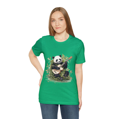 Panda Serenade: A Unisex Jersey Short Sleeve Tee