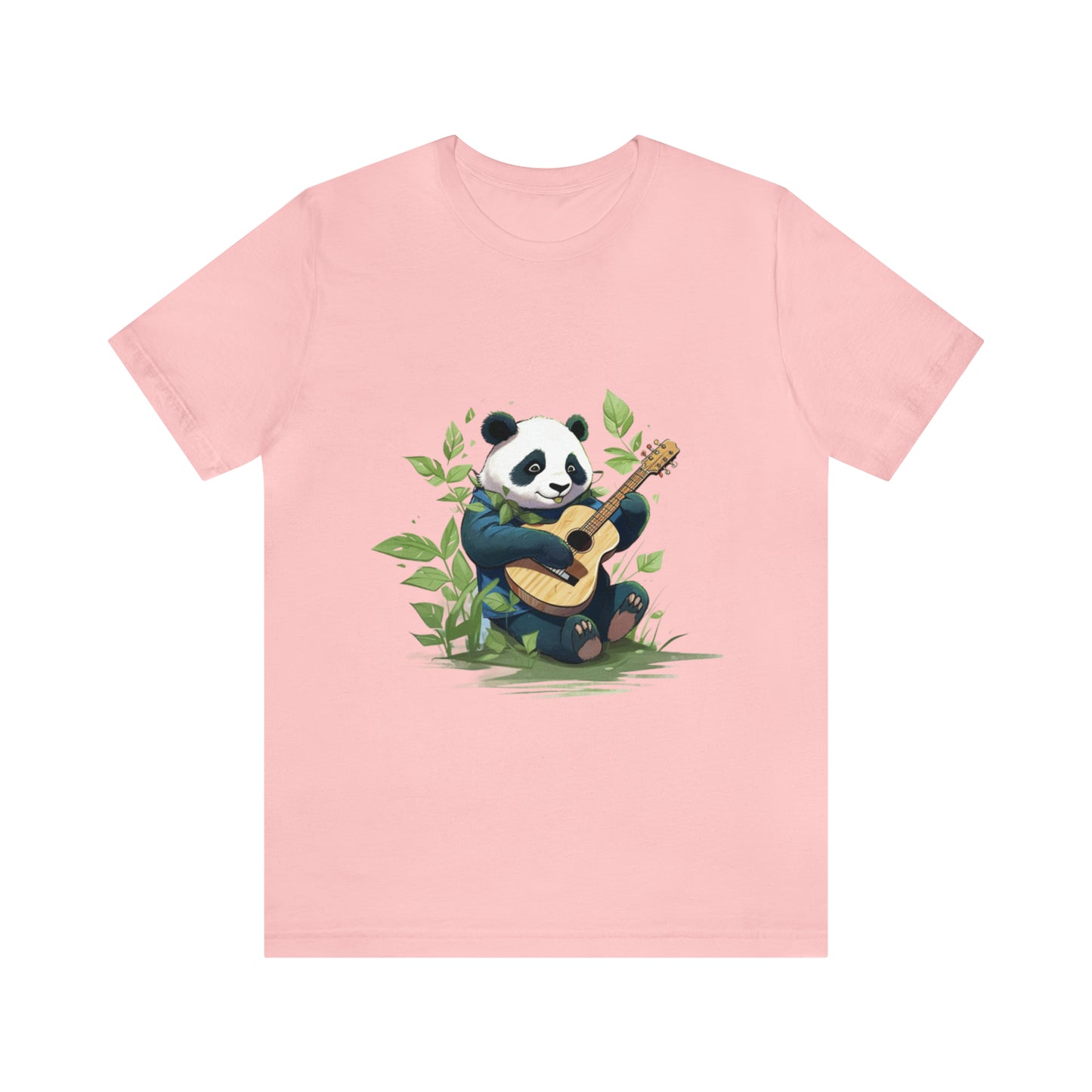 Panda Serenade: Unisex Jersey Short Sleeve Tee