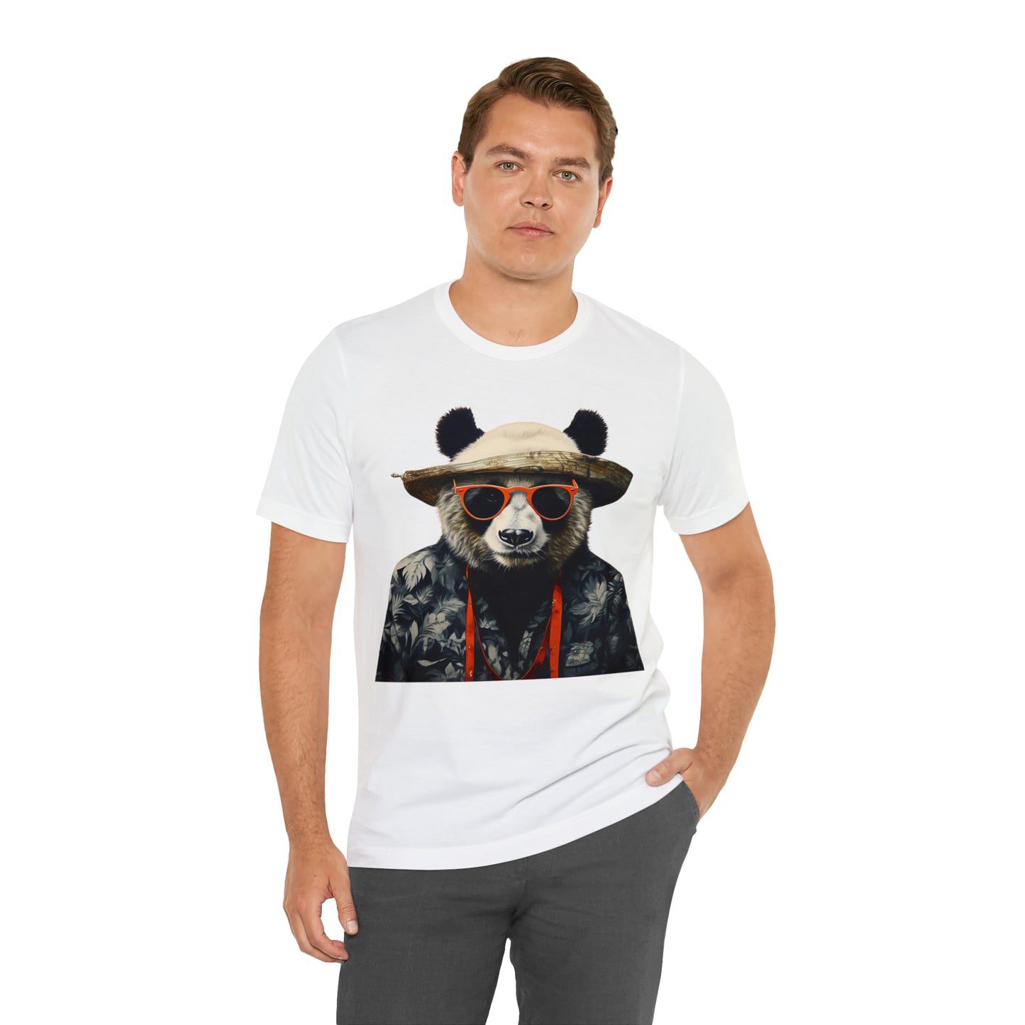 Panda Print Unisex Jersey Tee