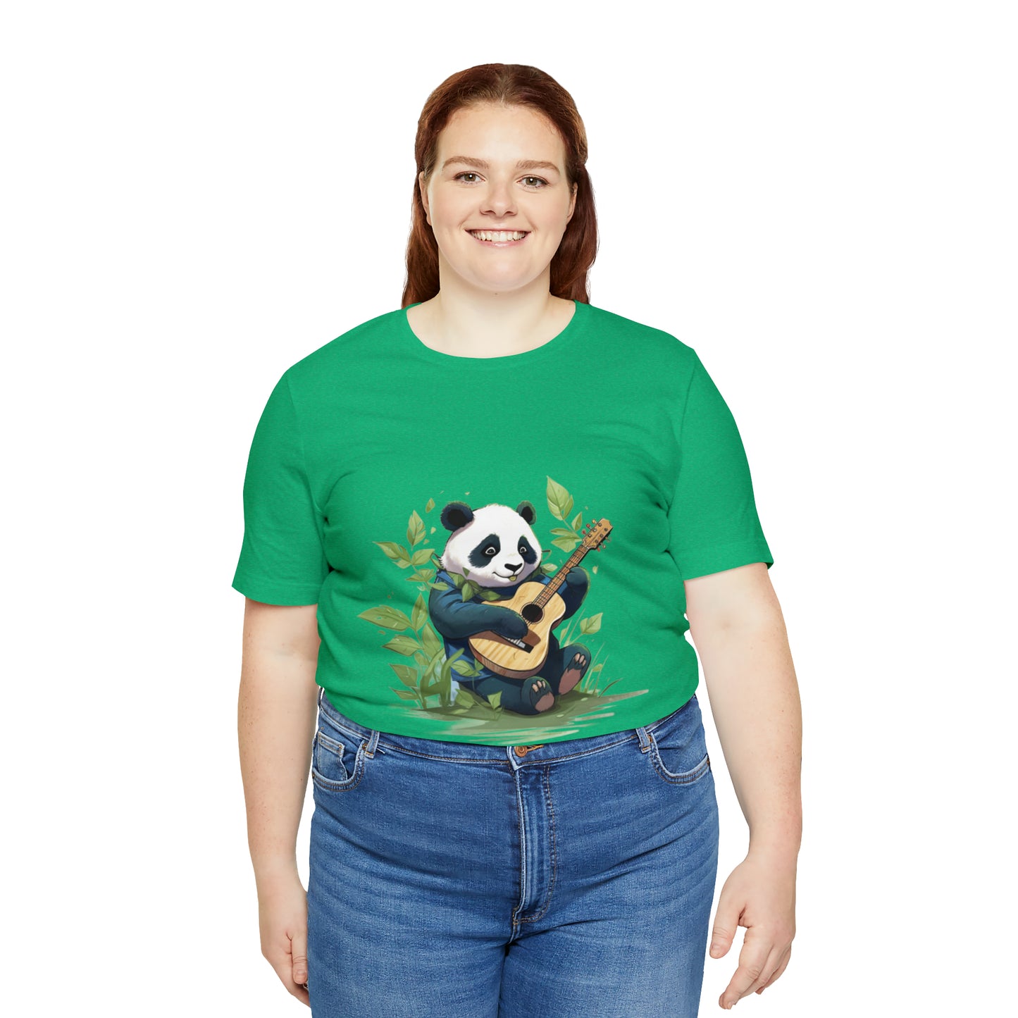 Panda Serenade: Unisex Jersey Short Sleeve Tee